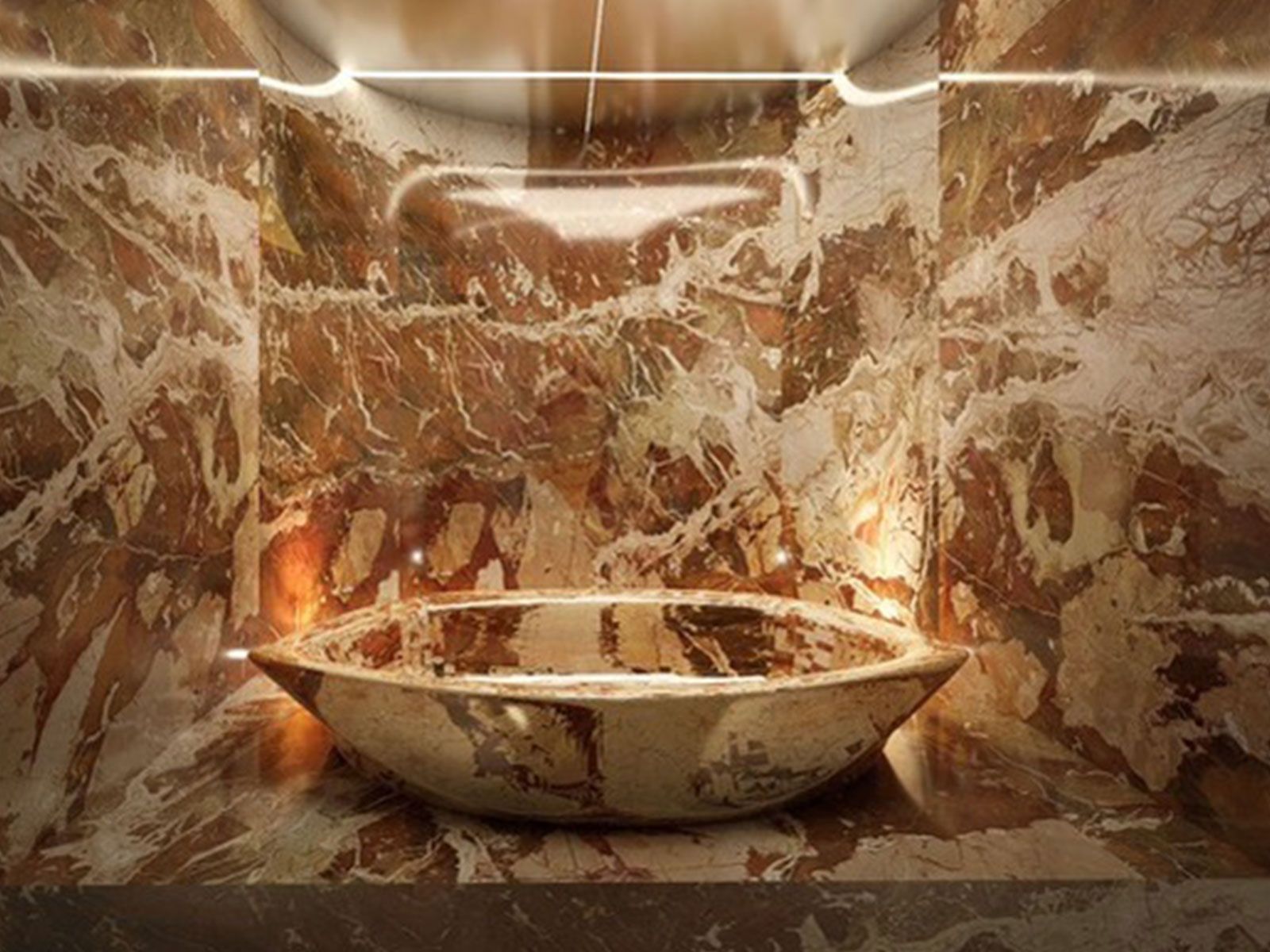after washbasin in natural stone